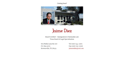 Desktop Screenshot of jaimediezimmigration.com