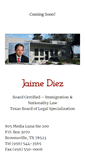 Mobile Screenshot of jaimediezimmigration.com